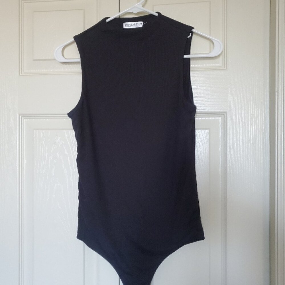 NWOT Popular M Black Body Suit - Women's Medium